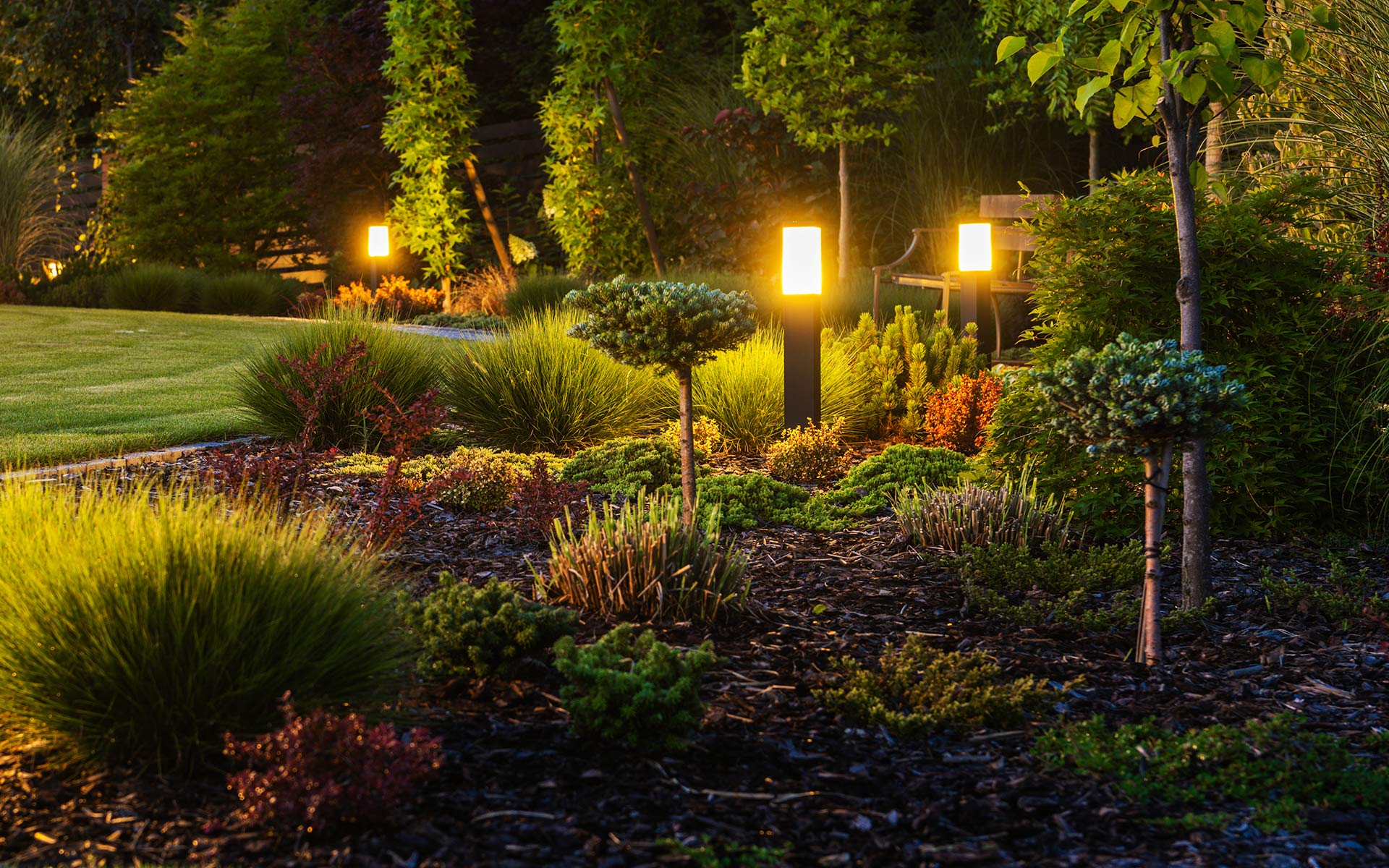 garden-lighting-options-newport-wales-goldcrest